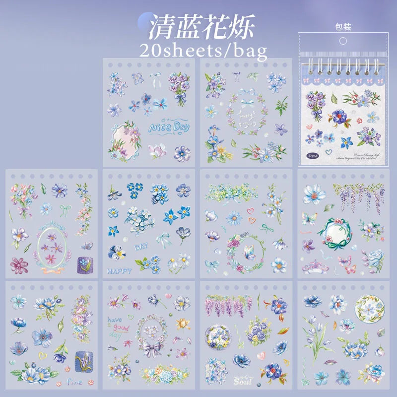 Wreath & Rose Stickers for Journaling and Kuka Card Making, Decor Decals for Cups, Tumblers & Phone Cases, Back to School Haves Qme B