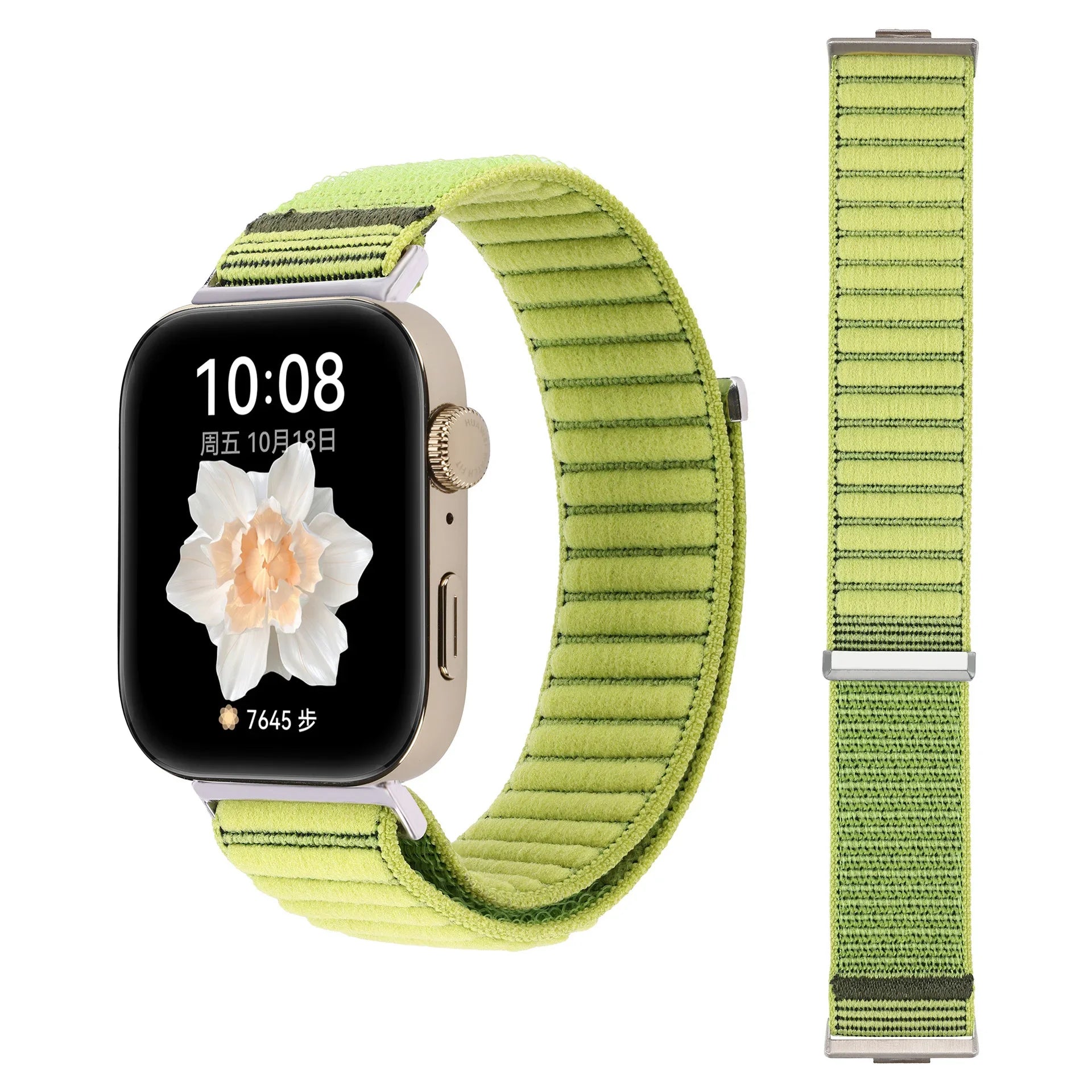 A Adjustable Breathable Nylon Woven Watchband with Stylish Metal Buckle for Huawei Watch Series - Replacement Wrist Band Qme