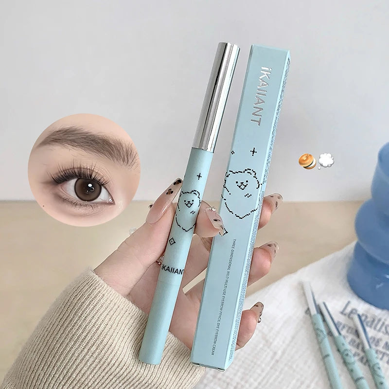 2-in-1 Dual-ended Eyebrow Pencil Tinting Mascara Waterproof Qme