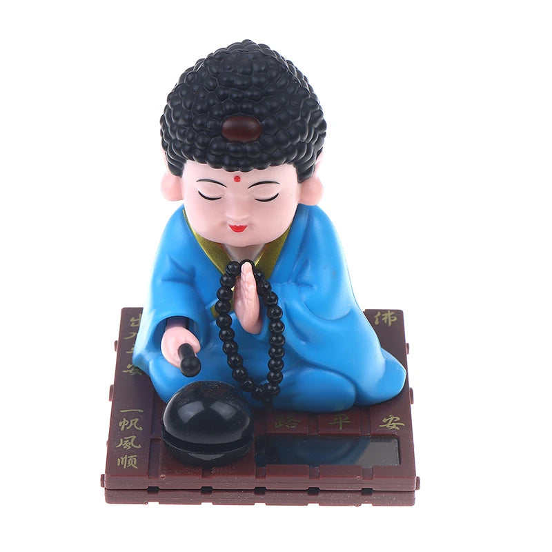 Little Monk Buddha Head Toy Car Ornament For Desk Home Decor Qme A6