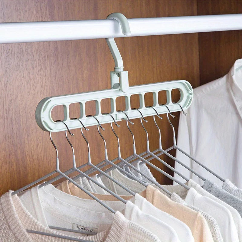 1pc Multi-Functional Clothes Hanger Saving Closet Space Random Color 17.6 Lbs(MAX) Qme