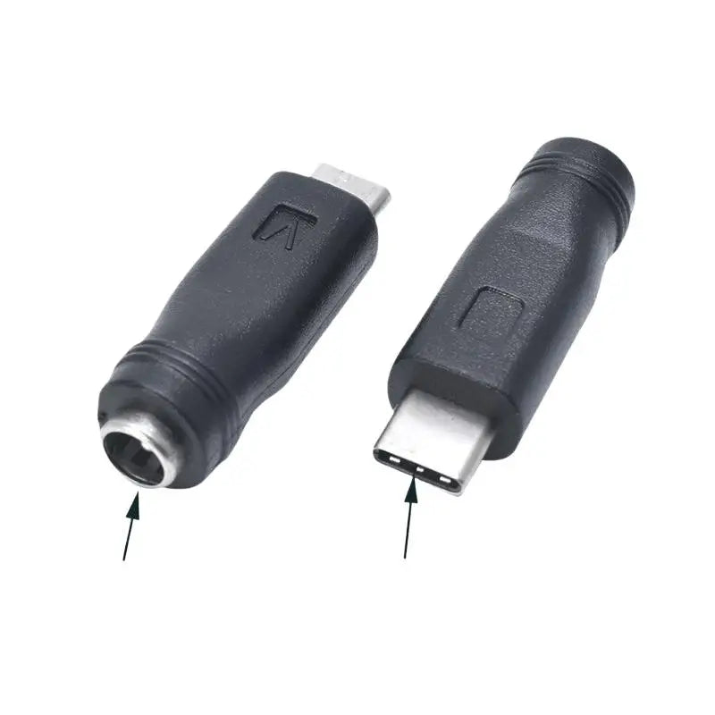 DC Power Adapter Converter 5 5x2 Female Jack USB C Male Connector Qme 2pieces