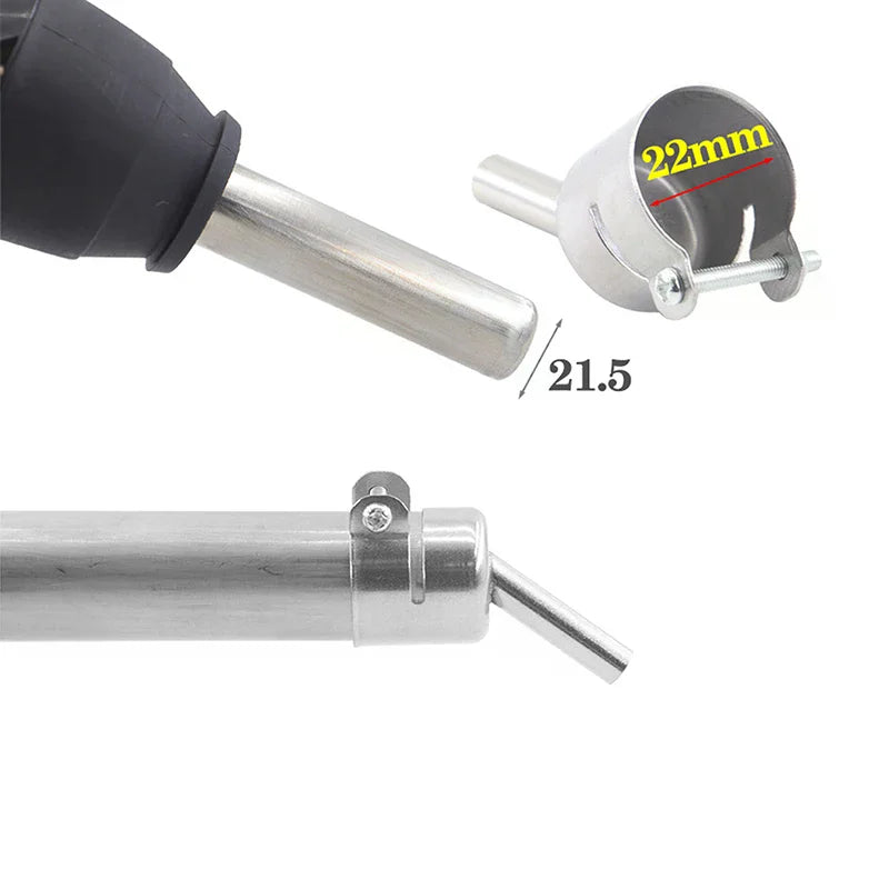850 3/4/5/6/7/8/10/12MM Hot Air Nozzle 45 Degree Curved Angle Welding Nozzle For 850 Series Hot Air Rework Station Accessories Qme