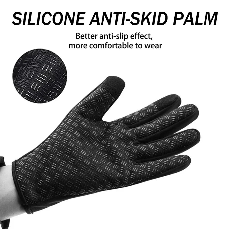 Winter Warm Cycling Gloves Touchable Screen Gloves Non slip Gloves Sports Gloves Qme