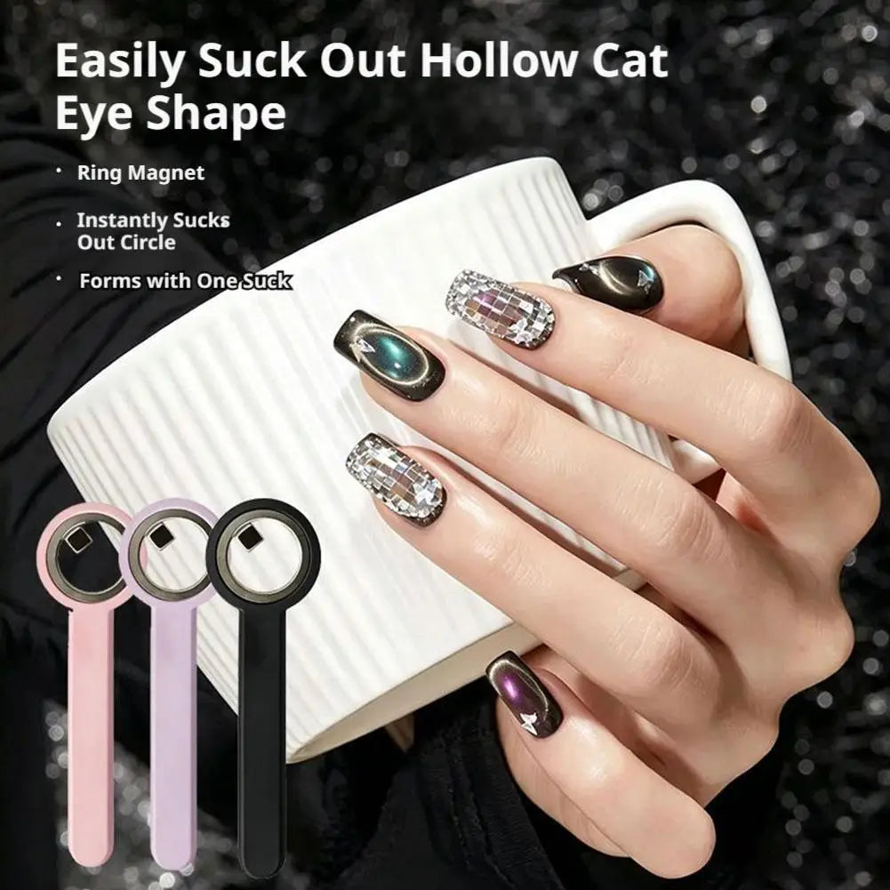Nail Magnet Tool Cat Eye Ring Magnetic Strong Power DIY Art Manicure Qme