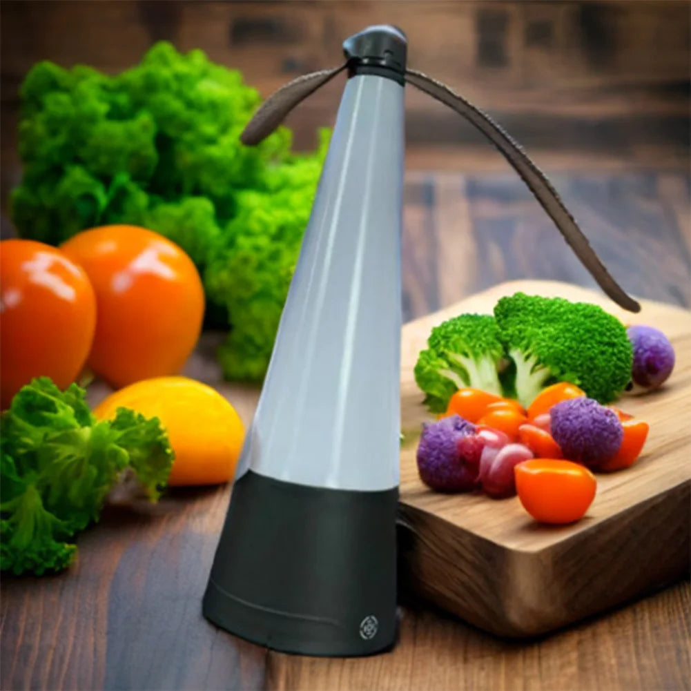 Fly Deterrent with Holographic Blades Table Top Bug Repellent Fan LED Light Fly Swatter Fan for Picnic Restaurant Party Home BBQ Qme