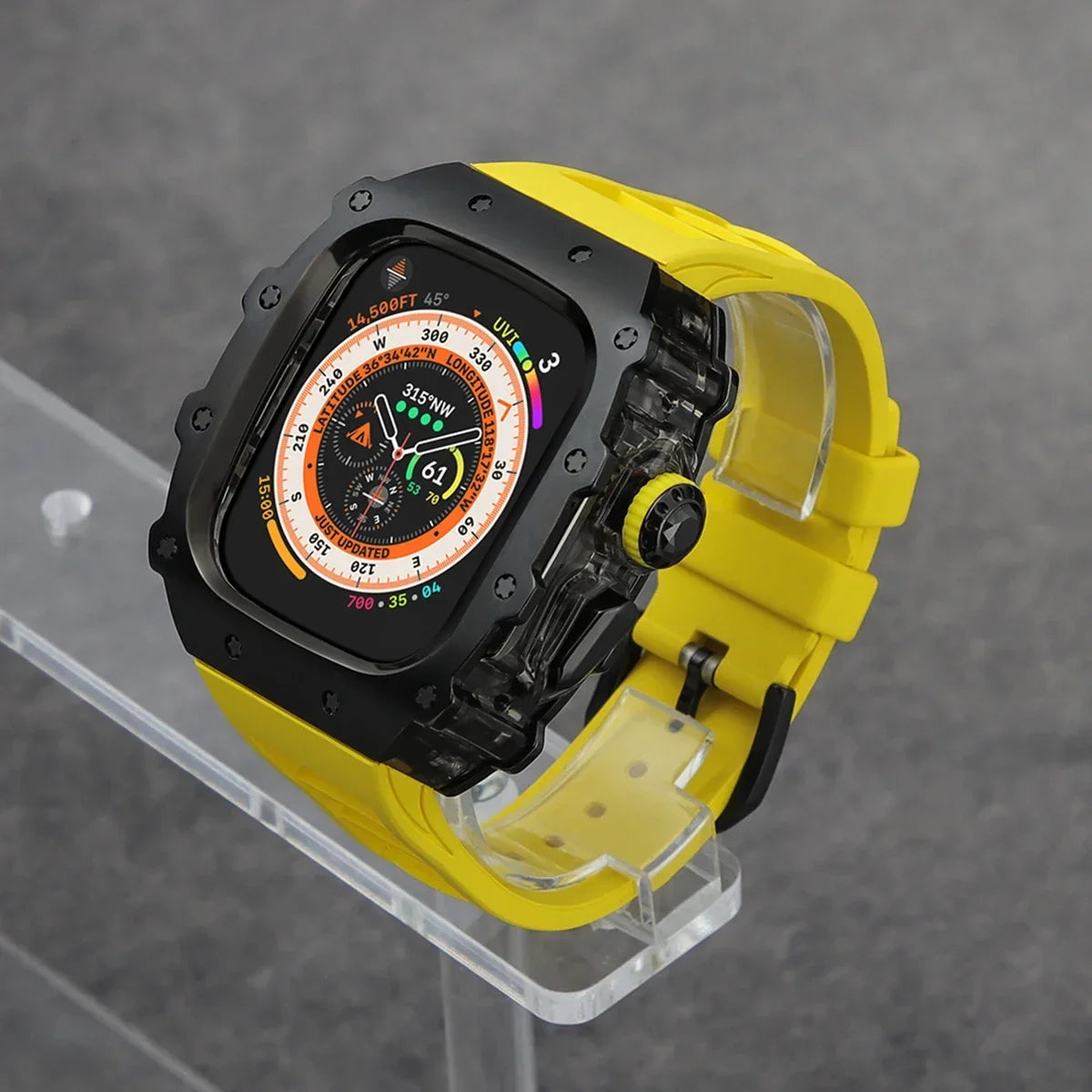 Luxury Modification Apple Watch Ultra 2 Stainless Steel Case IWatch 9
