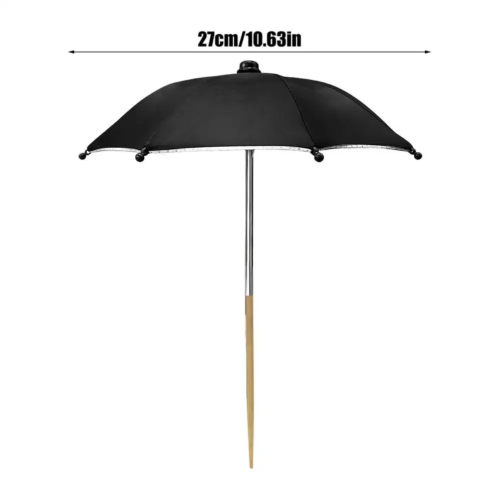 1pcs Plant Umbrella Portable Water Resistant Garden Umbrellas For Plants Flowers For Patio Balcony Courtyard Backyard Porch Roof Qme Black