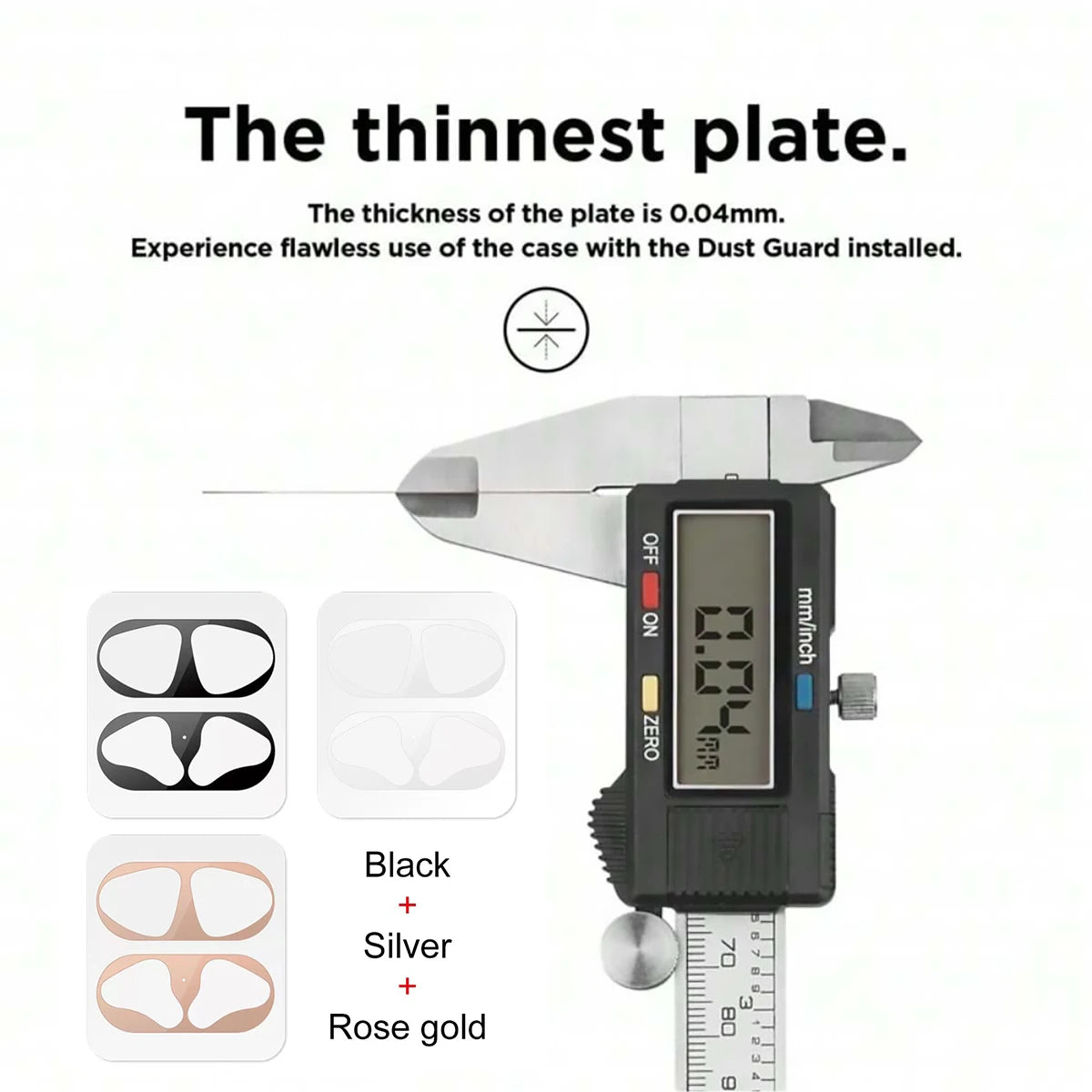 Metal Dust Sticker Protective Case Packaging Compatible Airpods 2 1 Qme