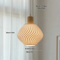 Bamboo Pendant Lamp Hanging Lamp Handmade Rattan Chandelier Fixture Restaurant Dining Room Indoor Lighting AC85-260V Qme D19