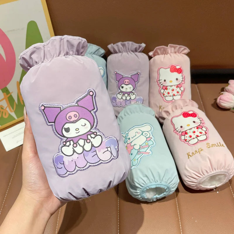 Hello Kitty Kuromi Waterproof Sleeve Covers New Cute Cartoon-Style Stain- and Dirt-Resistant Sleeve Covers Qme