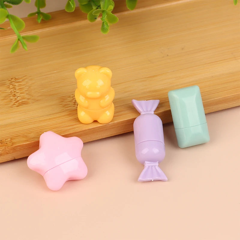 Portable Mini Silicone Lip Brush Cute Cartoon Covers Gloss Qme