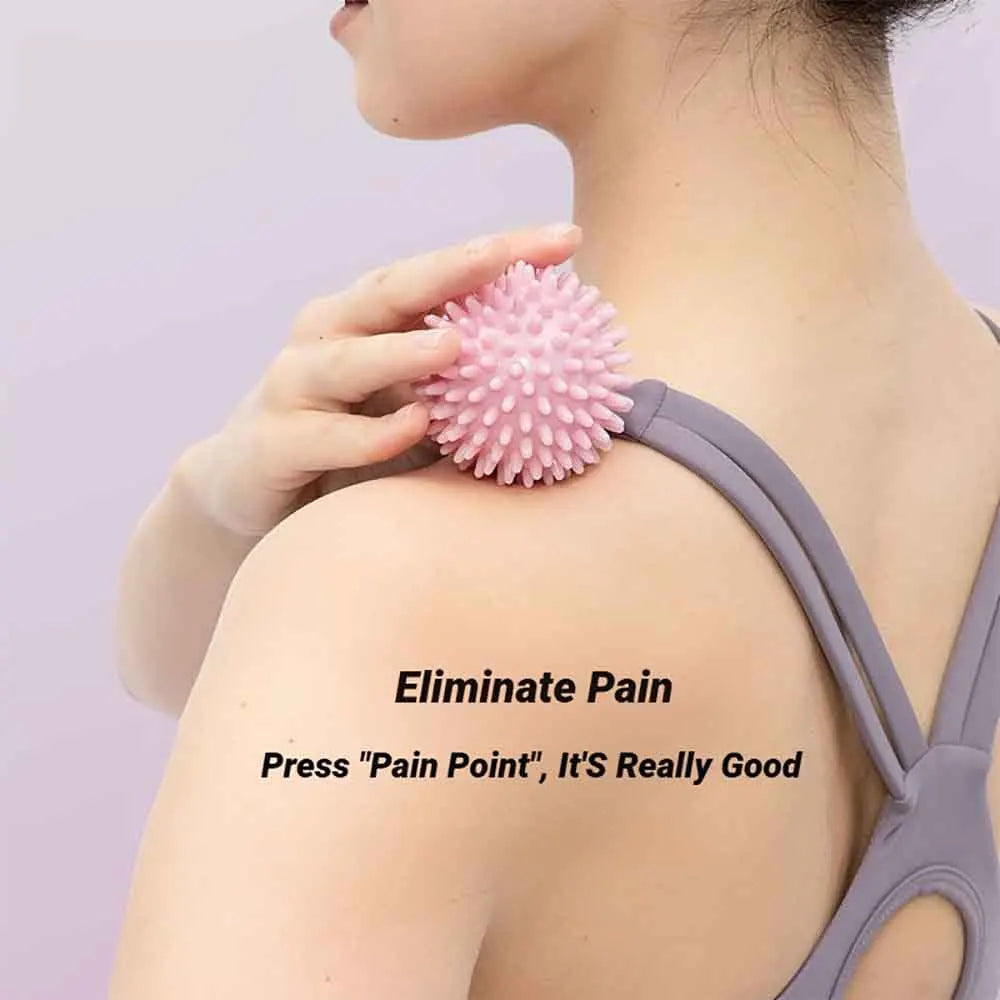 Yoga Hedgehog Massage Ball Yoga Fascia Ball Sports Fitness Muscle Relaxation Massage Stick Shoulder Neck Leg Sole Meridian Ball Qme