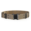 Wide Army Belt Tactical Military Nylon Waist Belts Quick Release Hunting Training Strong Metal BuckleOutdoor Sports Waistband Qme Khaki