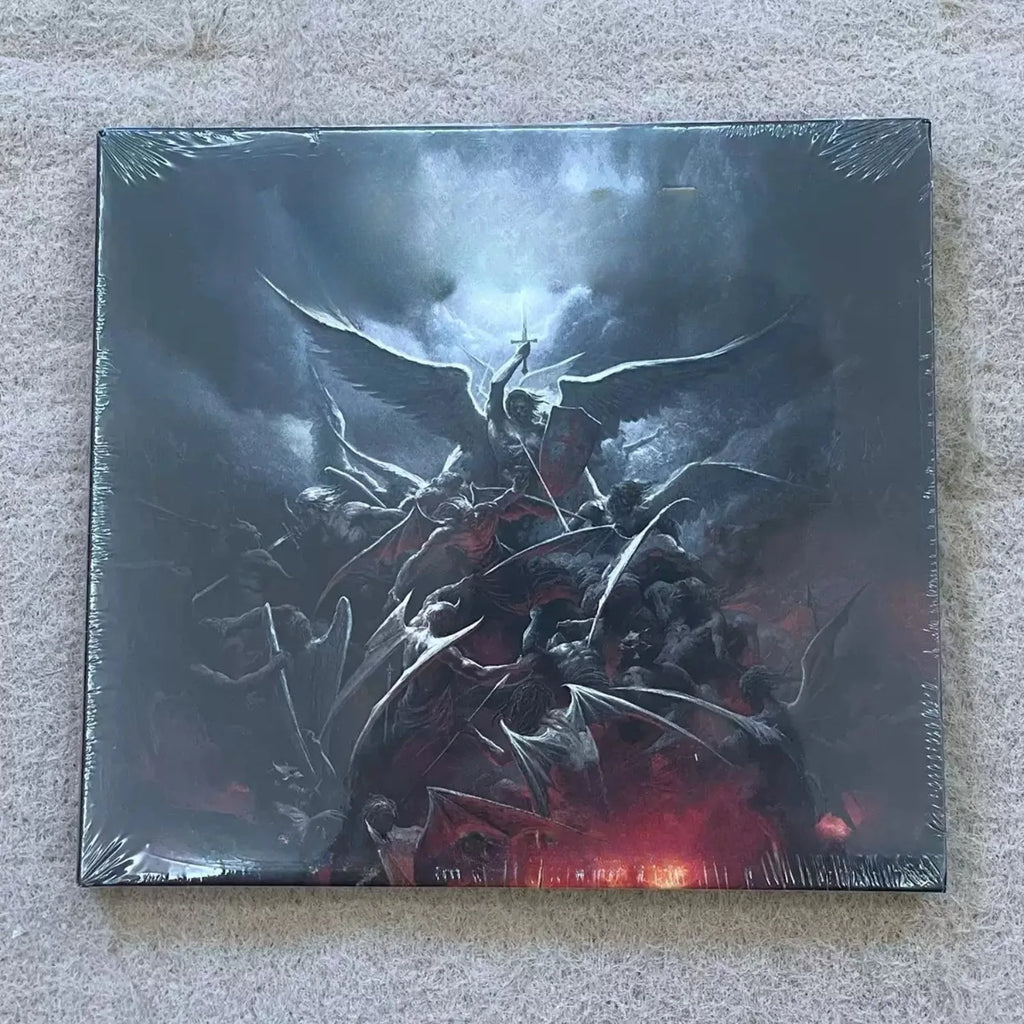 Western Heavy Metal Music CD, Epic Fantasy Knight Art Illustration Themed Cover, High-Energy Heavy Rhythm Track Collection Qme Metal CD