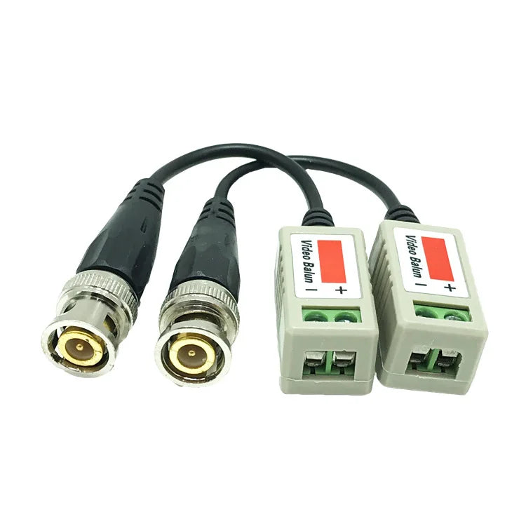 5Pair Passive CCTV Balun Kit for UTP/BNC Conversion, Supports 2000ft HD Signal Transmission via CAT5 Qme