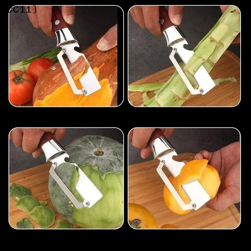 Durable Smooth Multi Functional Vegetable Peeler Ergonomic Handle Qme