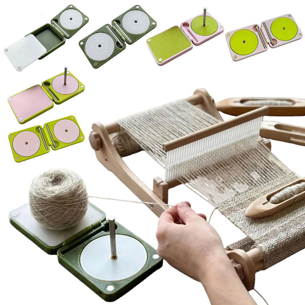 Portable Yarn Holder Travel Yarns Dispenser Multi-Functional Knitting Accessory Box Practical Gifts for Knitters Crocheters Qme