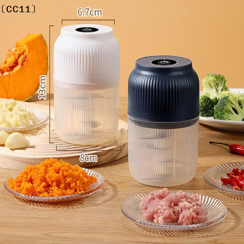 Portable Electric Garlic Masher Mini Food Vegetable Chili Meat Qme
