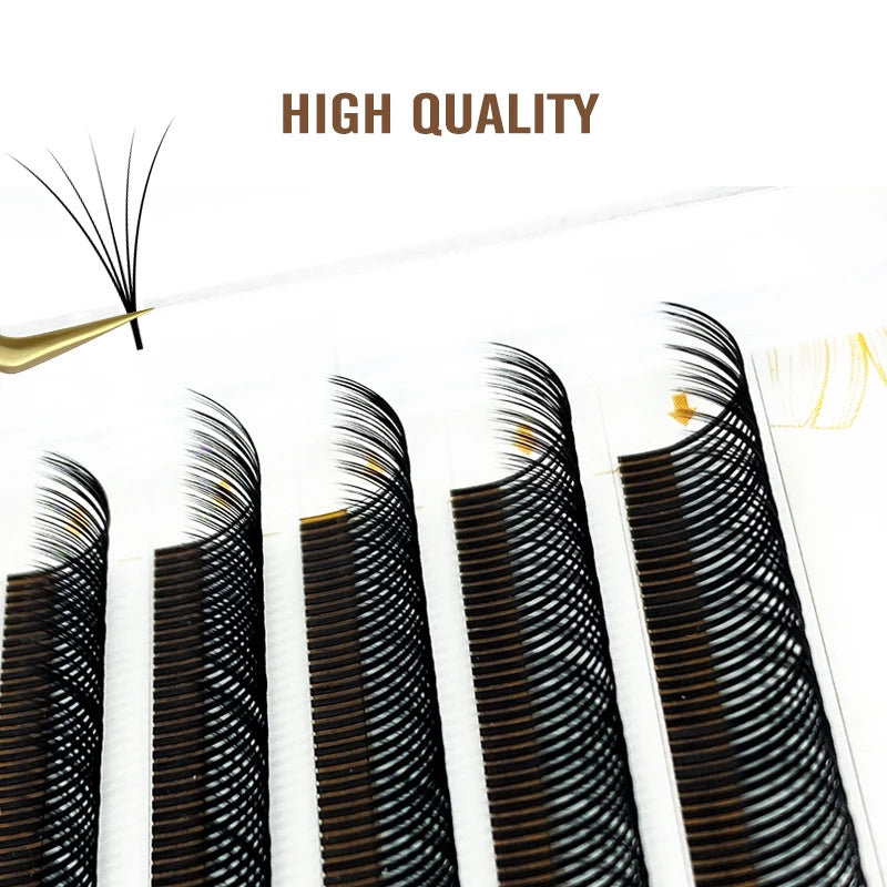NATUHANA 5D Flora Individual Lashes Easy Fan Eyelash Extensions Qme