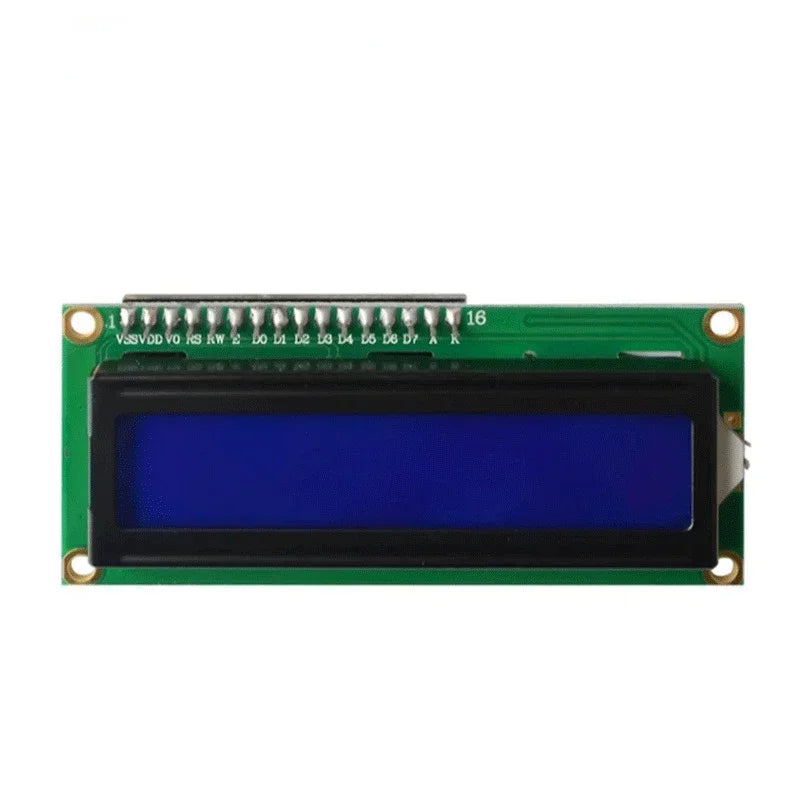 1pcs LCD1602 1602 LCD Module Blue / Yellow Green Screen 16x2 Character LCD Display PCF8574T PCF8574 IIC I2C Interface 5V Qme