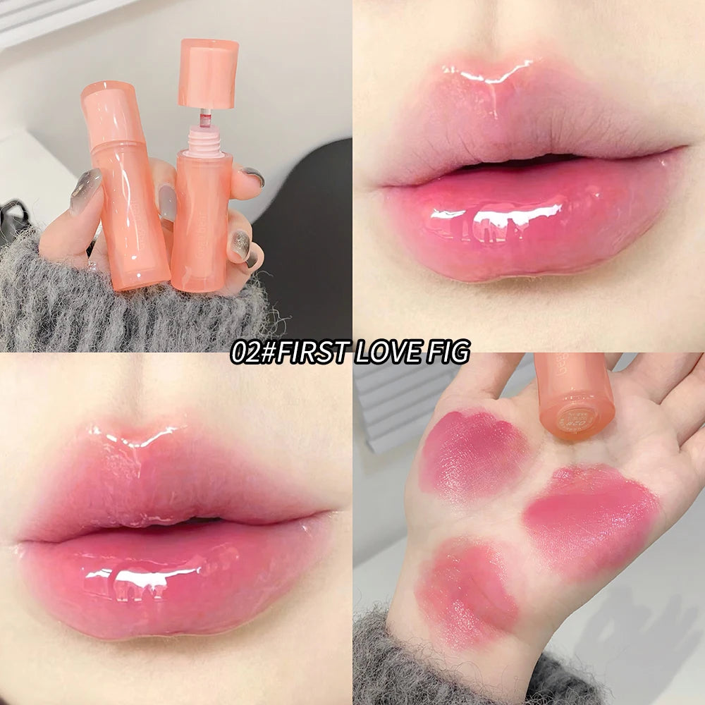Gege Bear Light Mirror Water Gloss Lip Glaze Moisturizing Valentine's Qme GX1135-2