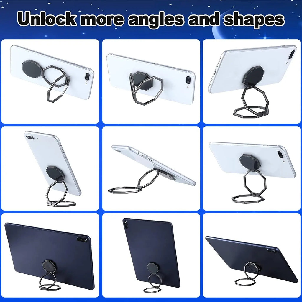 Mobile Phone Foldable Stand Ultra-thin Ring Multi Angle Portable Qme