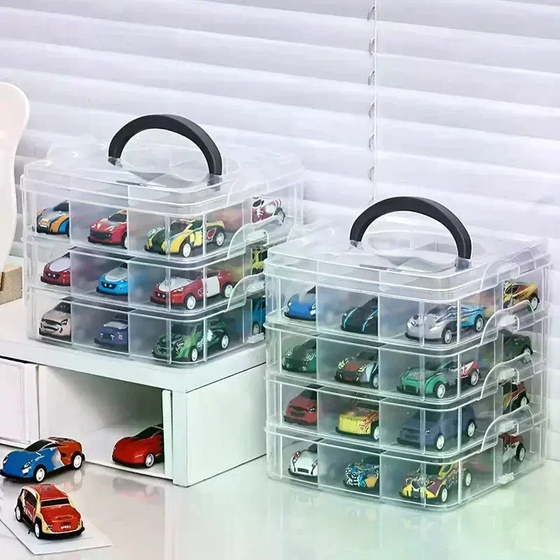 Transparent Minimalist Toy Storage Box Dustproof Moisture-proof Qme