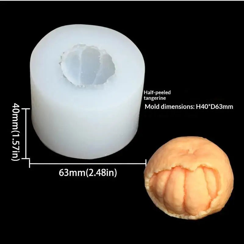 3D Fruit Shaped Silicone Molds With Food Grade Material And Easy Demold Perfect For Candle Making Soap Making Baking DIY Crafts Qme A