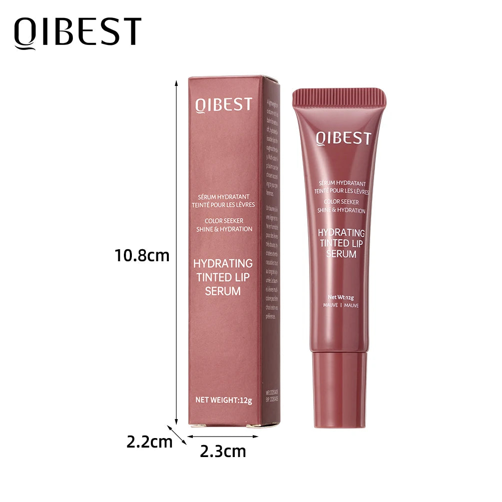QIBEST 6 Colors Watery Crystal Jelly Lip Oil Balm Moisturizing Smoothing Lip Lines Jelly Pout Lip Gloss Glass Lip Glaze Cosmetic Qme