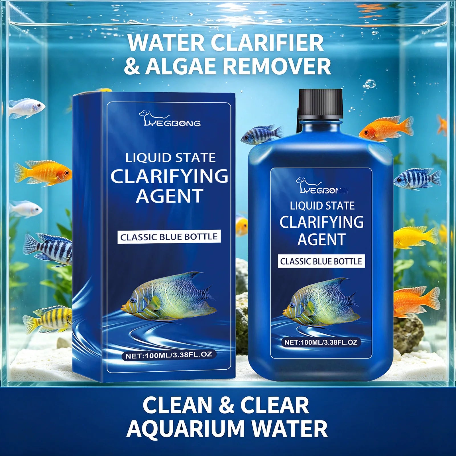 Liquid State Clarifying Agent Remove Various Algae Improve Water Quality Reduce Odors Long-Term Protection Water Purifying Agent Qme