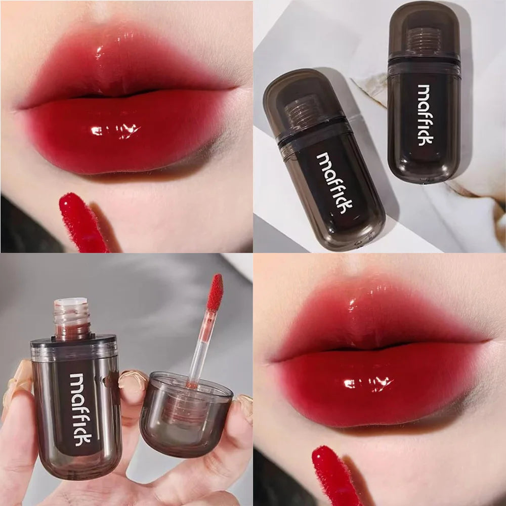 Waterproof Sweat Proof Non Smudging Small Black Tube Lip Gloss Qme A3-08-06
