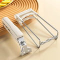 Thickened Anti-scalding Clip Hand Kitchen Pick Up Bowl End Vegetable Qme WHITE