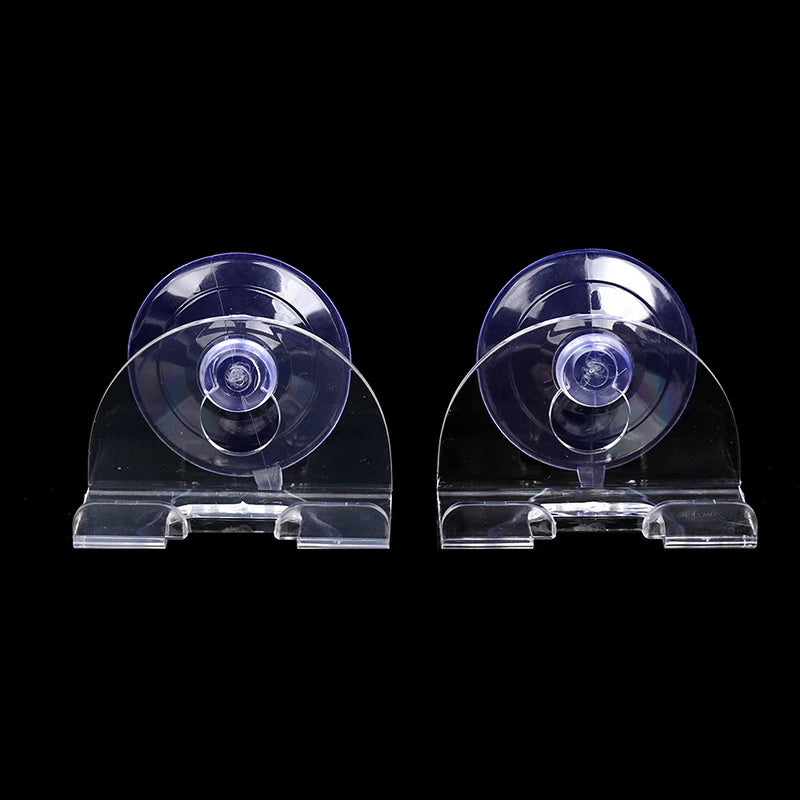 Shaver Holder Suction Cup Transparent Hook Razor Rack Waterproof Qme 2pcs