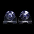 Shaver Holder Suction Cup Transparent Hook Razor Rack Waterproof Qme 2pcs