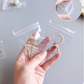 Jewelry Storage Albums Anti-oxidation Desktop Drawer Organizer BoxesTransparent Necklace Bracelet Ring Book Holder Jewelry Bag Qme 50pcs Bag
