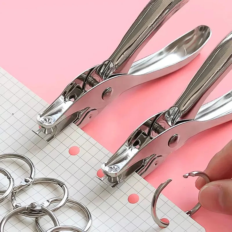 1PC Single hole punching 8 sheets capacity 6mm diameter hole punch toilet paper scrapbook hole punch Qme