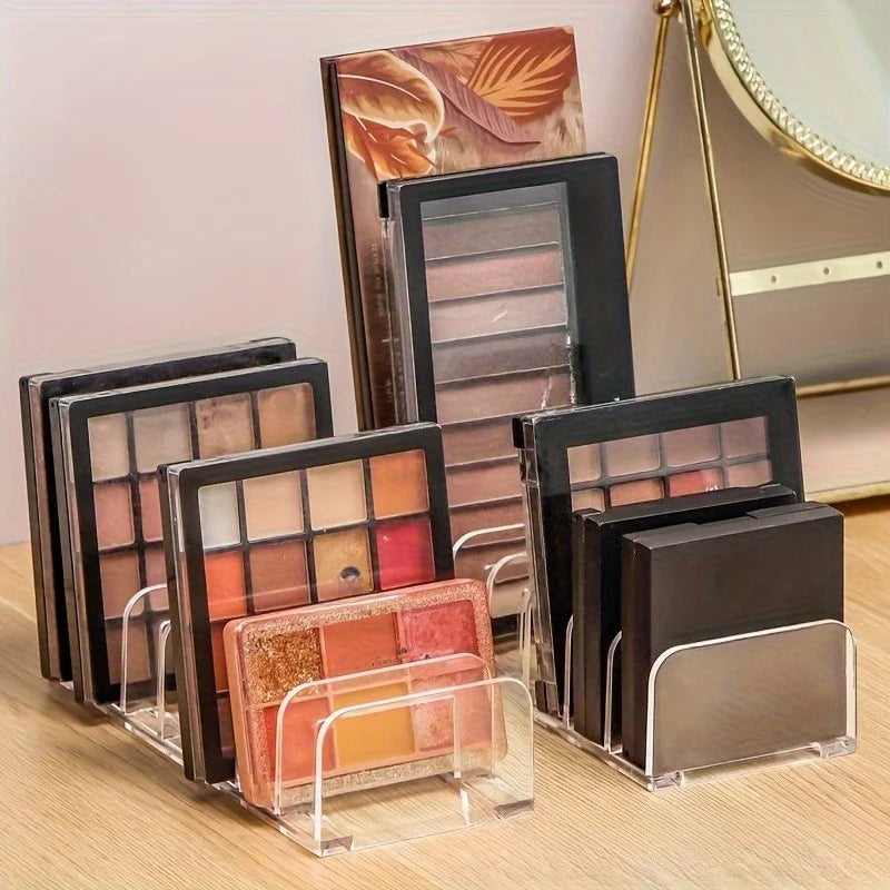 New Eyeshadow Palette Storage Boxes, Powder Drawer, Transparent Plastic Desktop Storage Rack for Cosmetics And Blush Qme