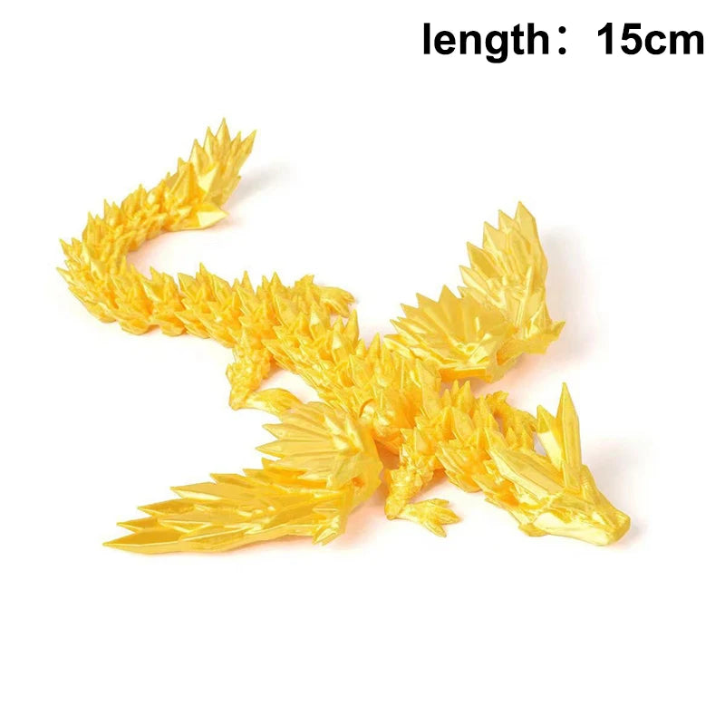 Articulated Dragon Crafts Desktop Western Action Figure 3D Printed Qme A7