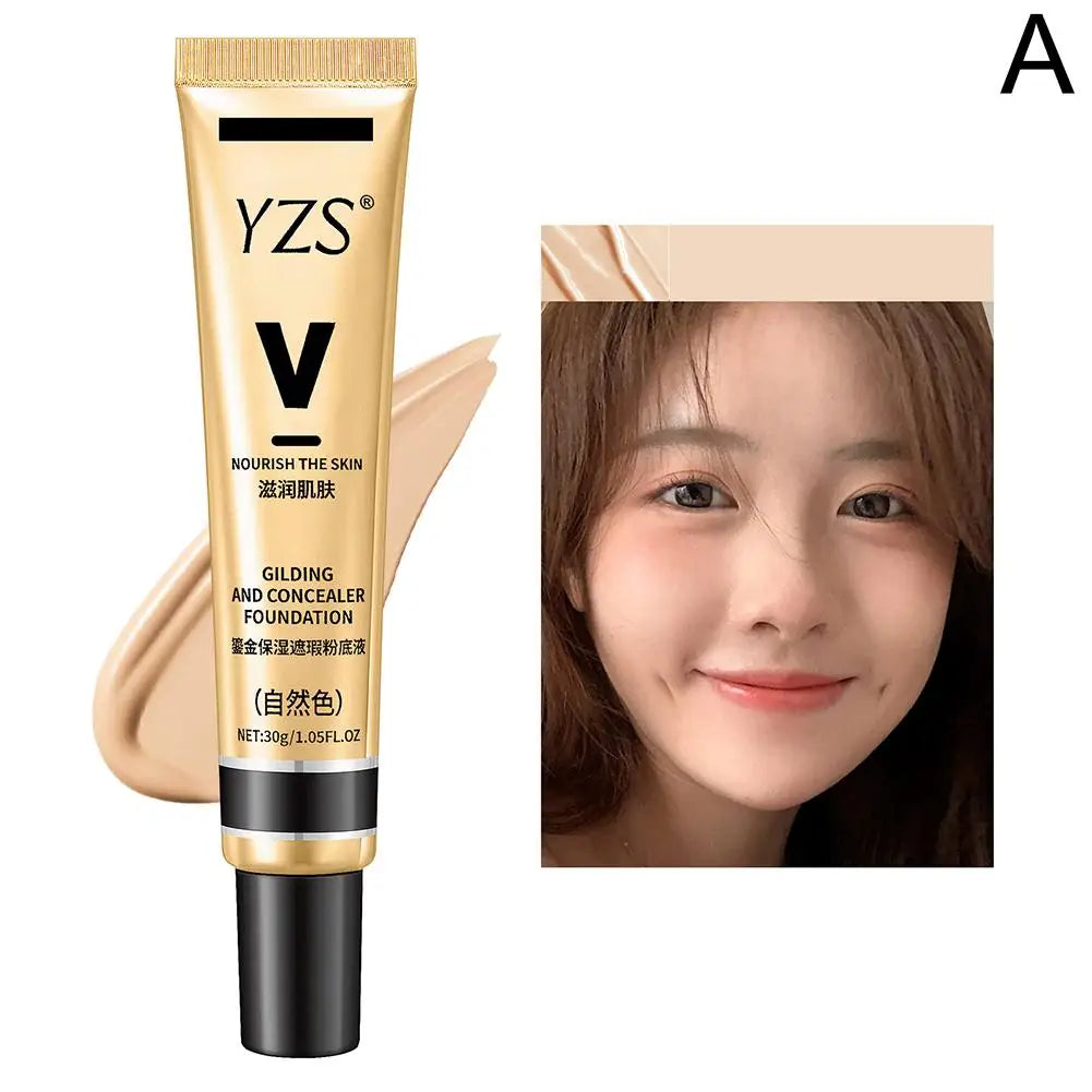 Natural Foundation Primer Concealer Waterproof Longwear Full Coverage Qme 02 Natural color