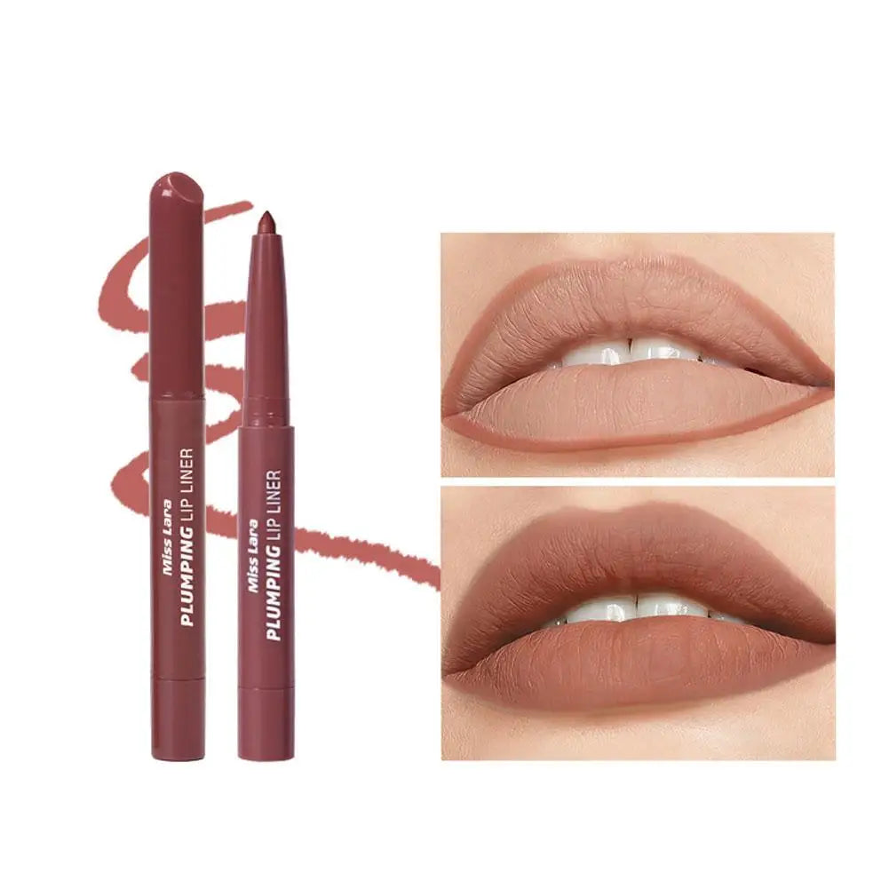 2-in-1 Lip Liner Smooth Blendable Soft Matte Contour Pencil Shaping Qme 04