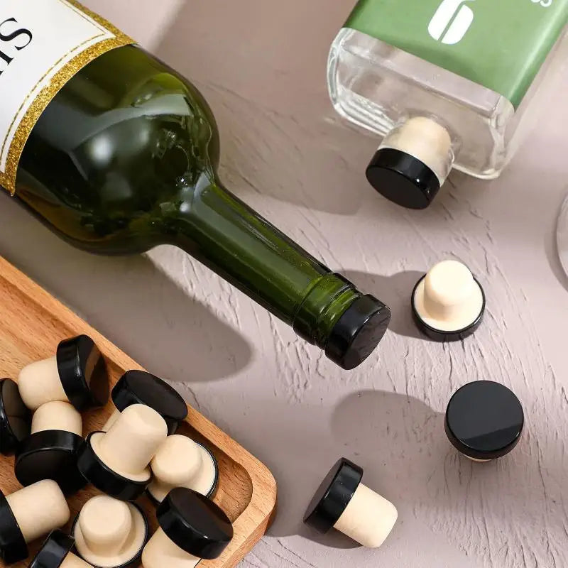 Wine Bottle Cork Stopper T Shaped Tasting Replacement Reusable Glass Qme