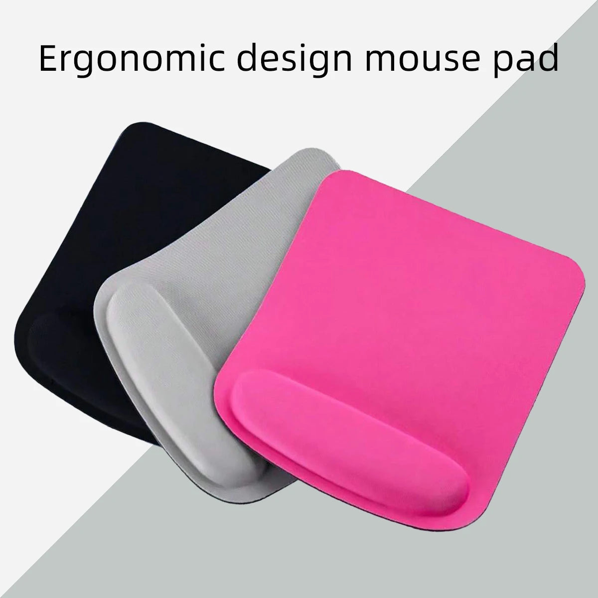 Square EVA Anti Slip Strap Wrist Rest Mouse Pad Soft Comfortable Qme