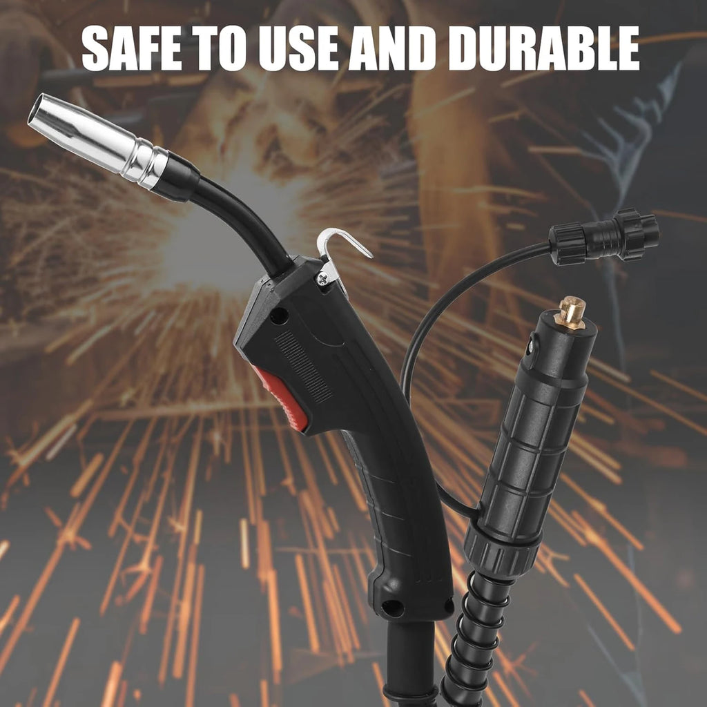 Semiautomatic F180 180A FLUX MIG Welding Gun 2M MIG Welding Gun Torch Stinger Small Welding Machine Flux Cored Wire Qme