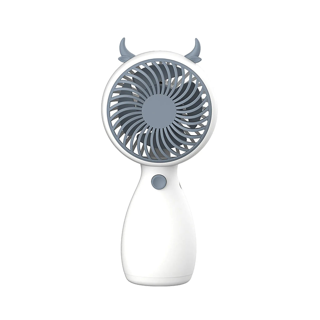 New Color Blocking Mini Handheld Electric Small Fan Portable USB Charging Silent Lanyard Fan Desk Student Dormitory Desktop Fan Qme