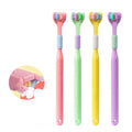 Three Sided Toothbrush Soft Bristle Tooth Brush Ultra Fine Oral Care Qme Pink China Mainland
