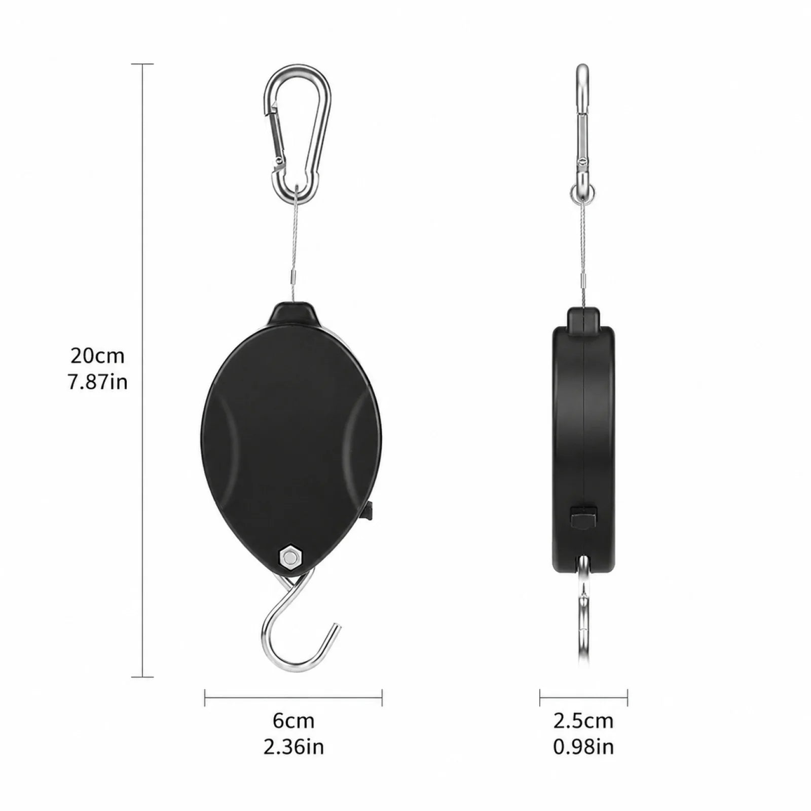 Pulley Retractable Plant Hanger Easy Reach Hanging Flower Basket For Garden Baskets Pots and Birds Feeder Multipropose Hook Qme