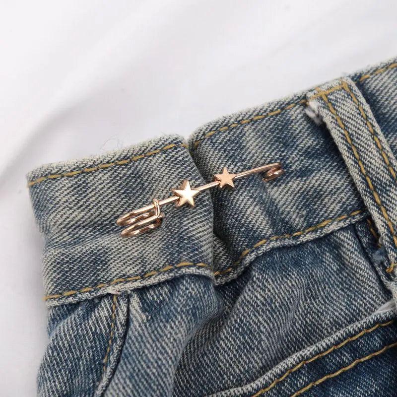 Simple Waist Tighting Pin Women Brooch Buckles Suit Vintage Trendy Qme