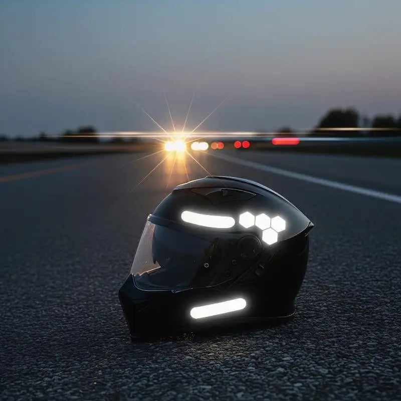 Self-adhesive Reflective Tape Bikes Safety Stickers Cars Motorcycles Qme