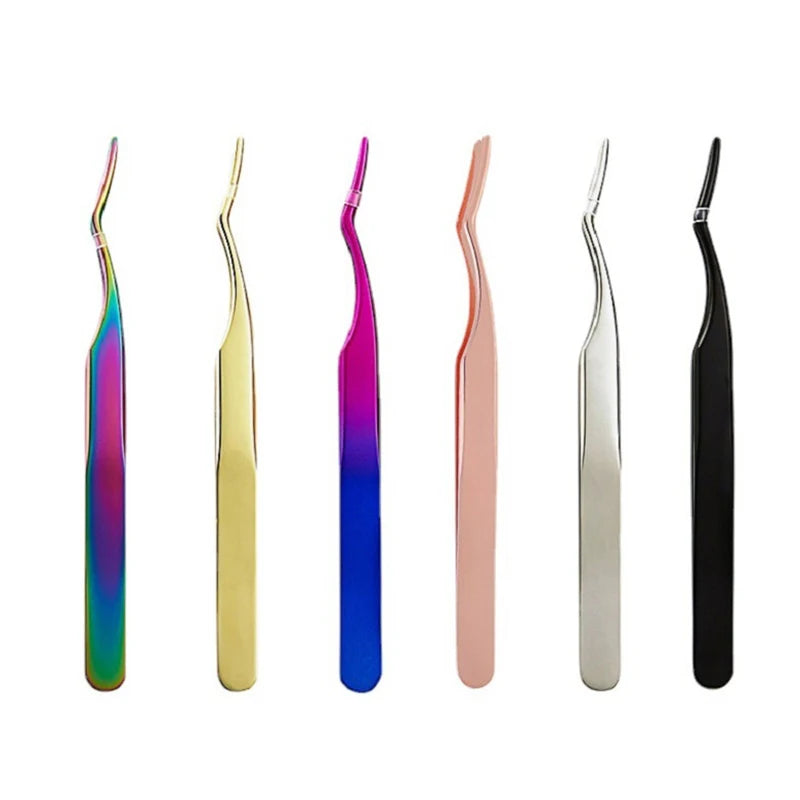 Eyelash Tweezers Lash Applicator Extension Supplies Makeup Tools Qme
